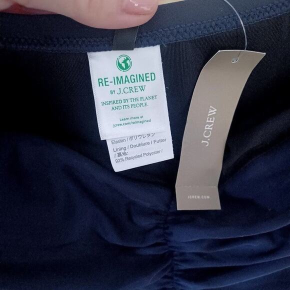 J. Crew Navy Blue One-Piece Swimsuit Removeable Straps 22 NWT UPF 50 - Picture 11 of 14